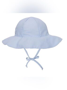 Light Blue Baby Sun Hat with Chin Tie (12-18M)